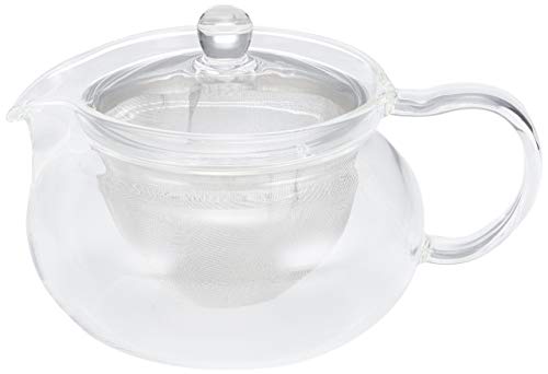 Hario ChaCha Kyusu Maru, vidrio transparente que permite ver el color del té.