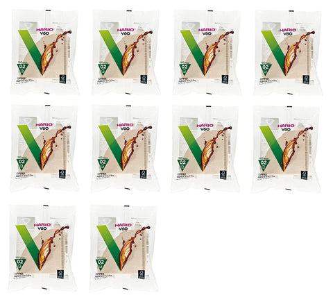 Filtros de papel natural Hario 02 para un café limpio y suave.