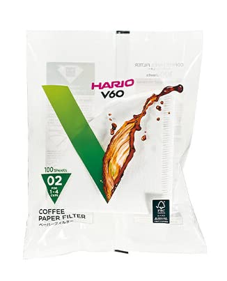 Hario filtros de papel V60 tamaño 02, 1000 hojas, para múltiples usos.