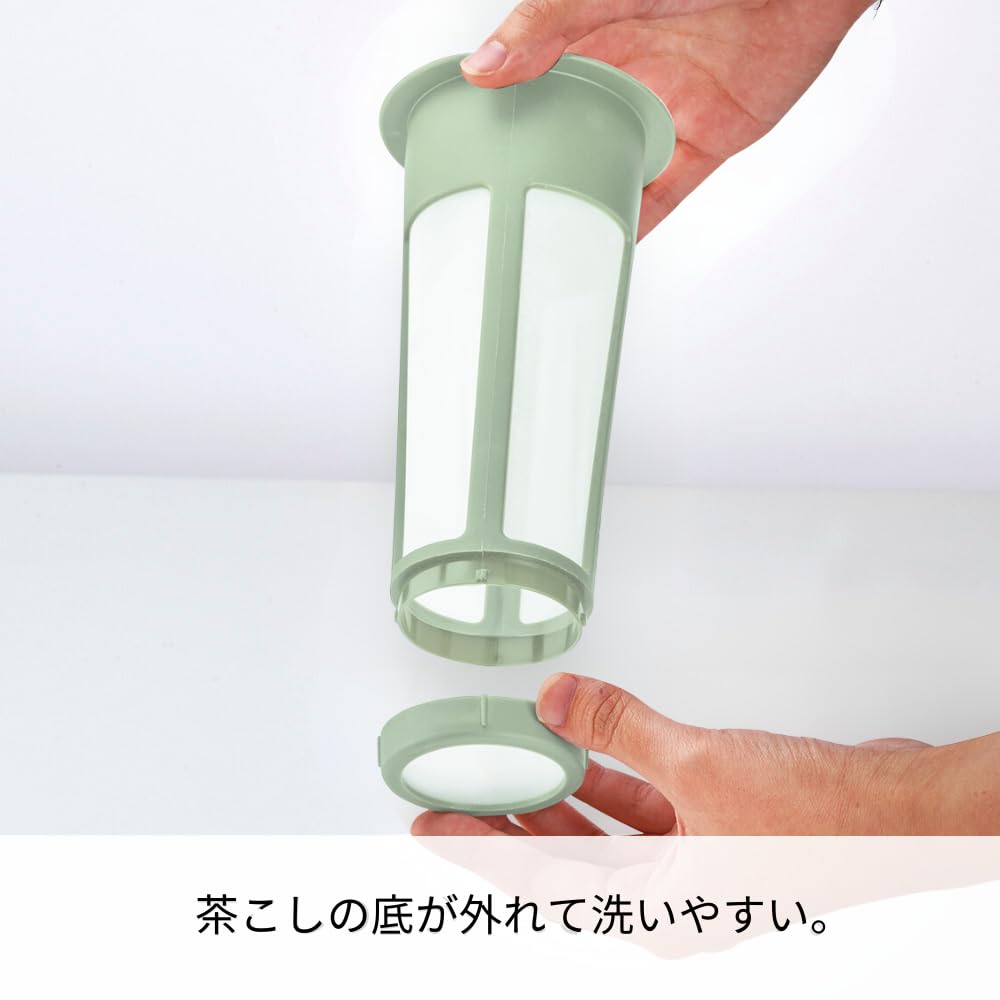 Hario Mizudashi con filtro de malla para separar hojas al servir té
