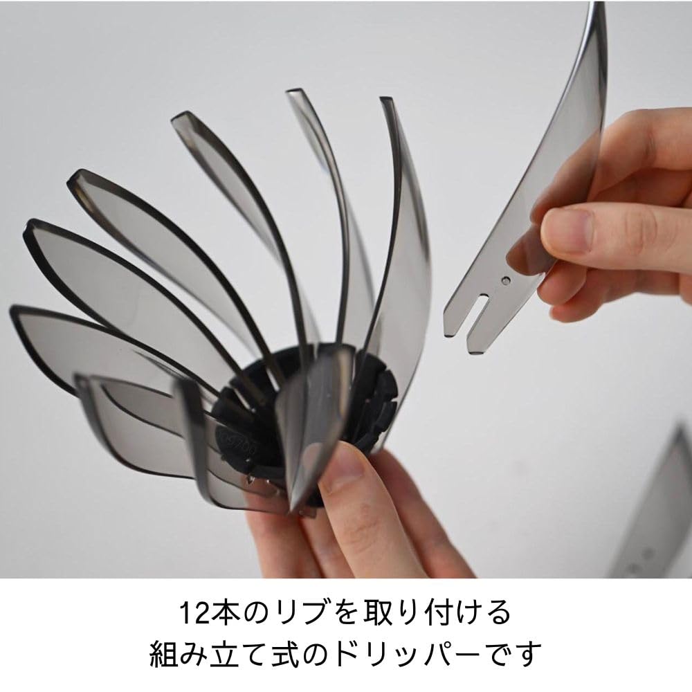 Hario Suiren, enfoque floral, ideal para degustaciones precisas de café.