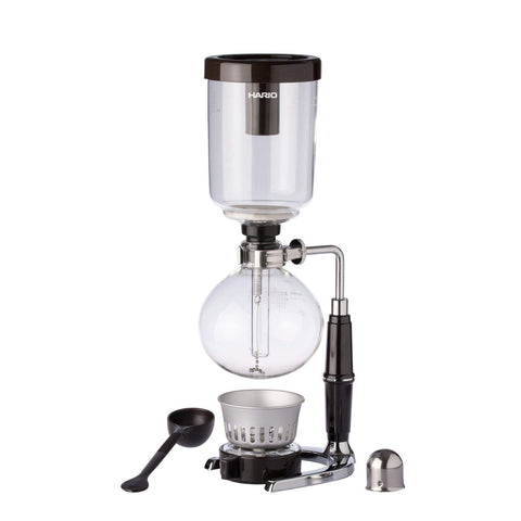HARIO Technica: bol superior del sifón para extracción precisa de aromas.