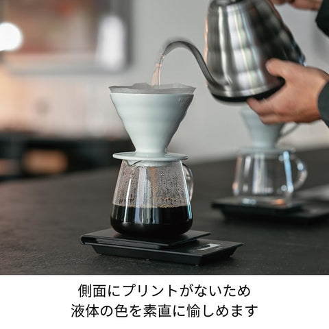 Hario V60 Barista Server 600 boca ancha facilita limpieza y vertido preciso