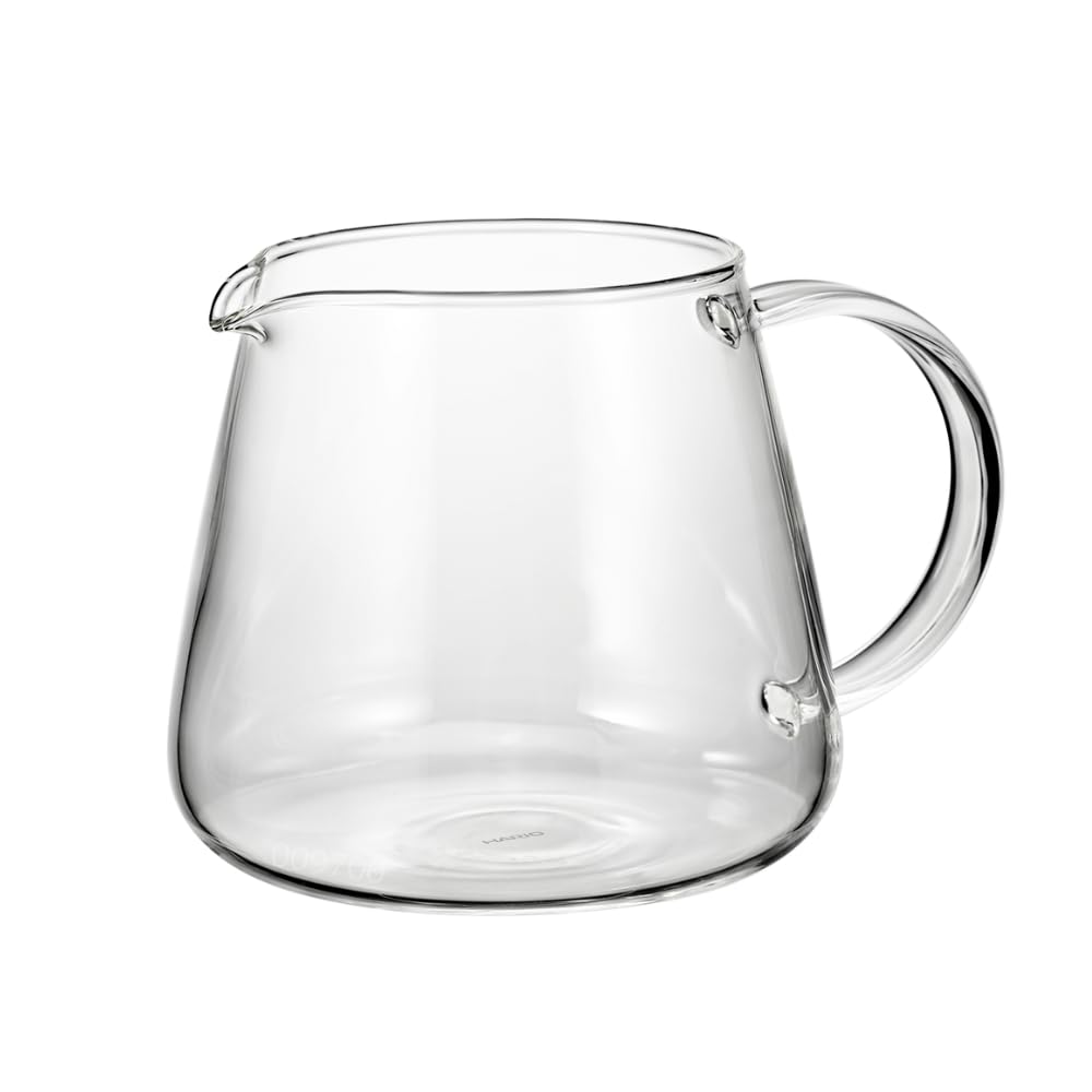 Hario V60 Barista Server 600 transparente para ver el color del café al servir