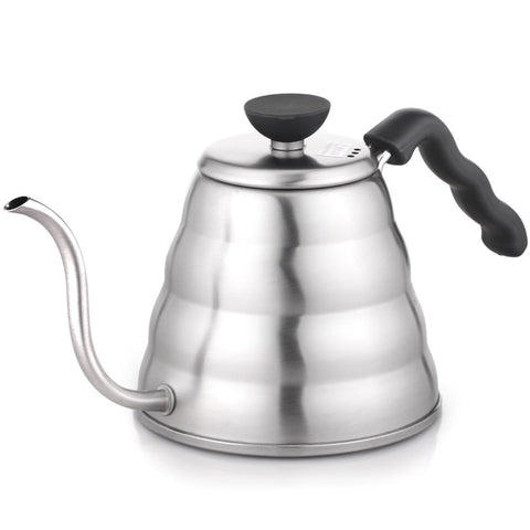 Tetera Buono V60 de HARIO con cuello de cisne, vertido preciso para café.
