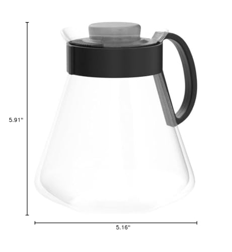 Capacidad de 800 ml, ideal para servir varias tazas.