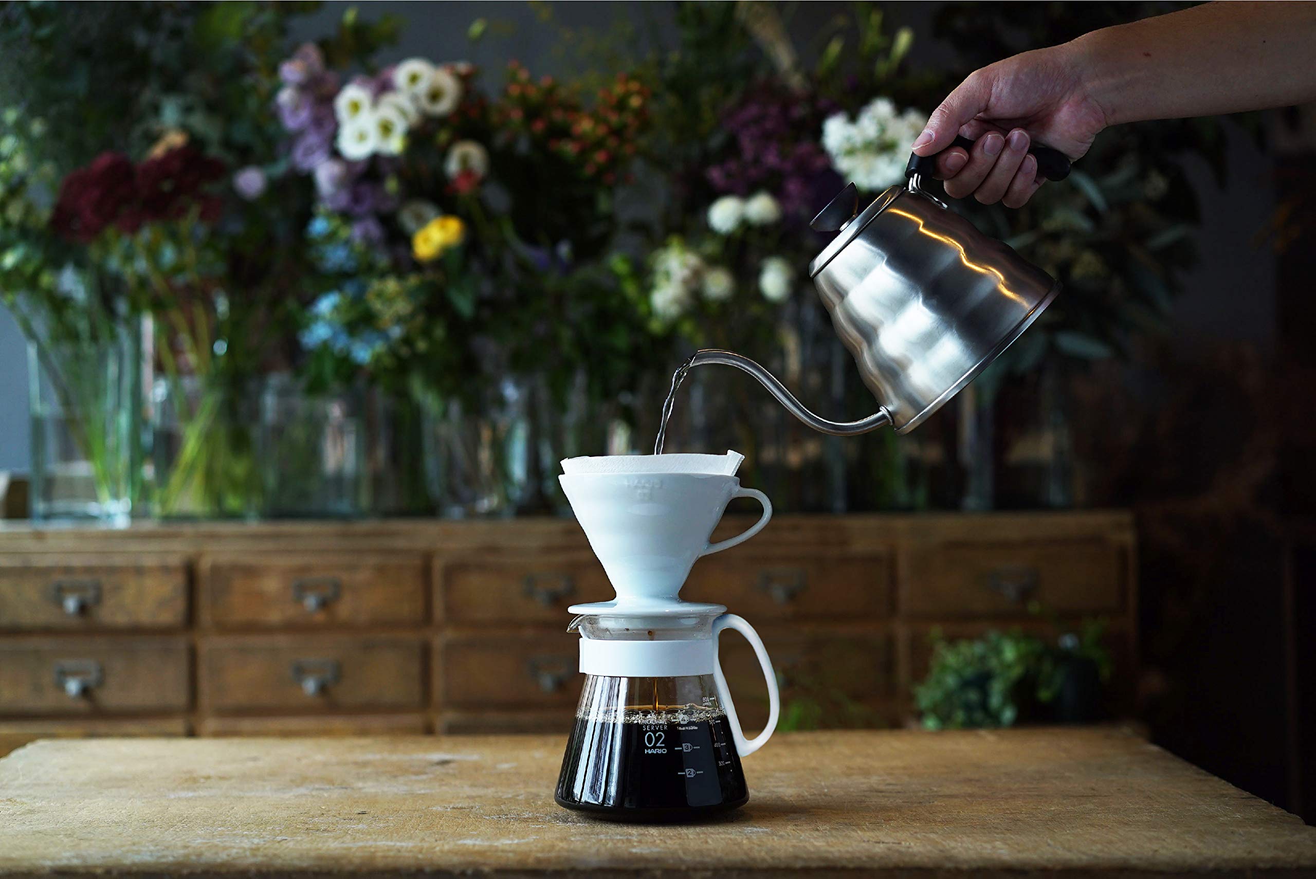 Hario V60 filtros 100 piezas, listos para un vertido limpio en casa