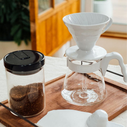 Jarra de vidrio Hario V60 de 700 ml, para servir de forma estable