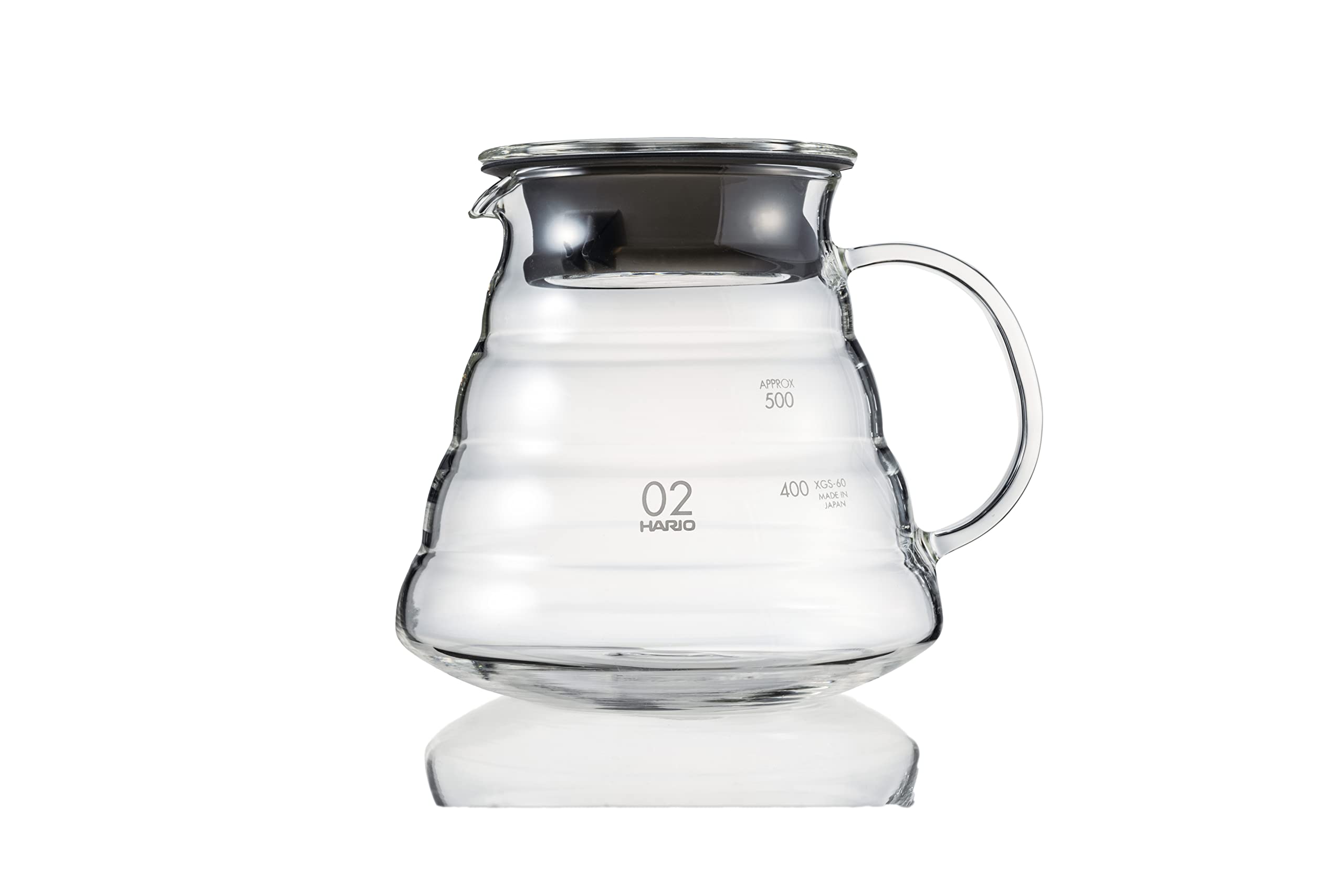 Jarra de vidrio Hario V60 600 ml para preparar café con claridad y control de vertido