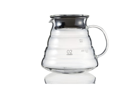 Jarra de vidrio Hario V60 600 ml para preparar café con claridad y control de vertido