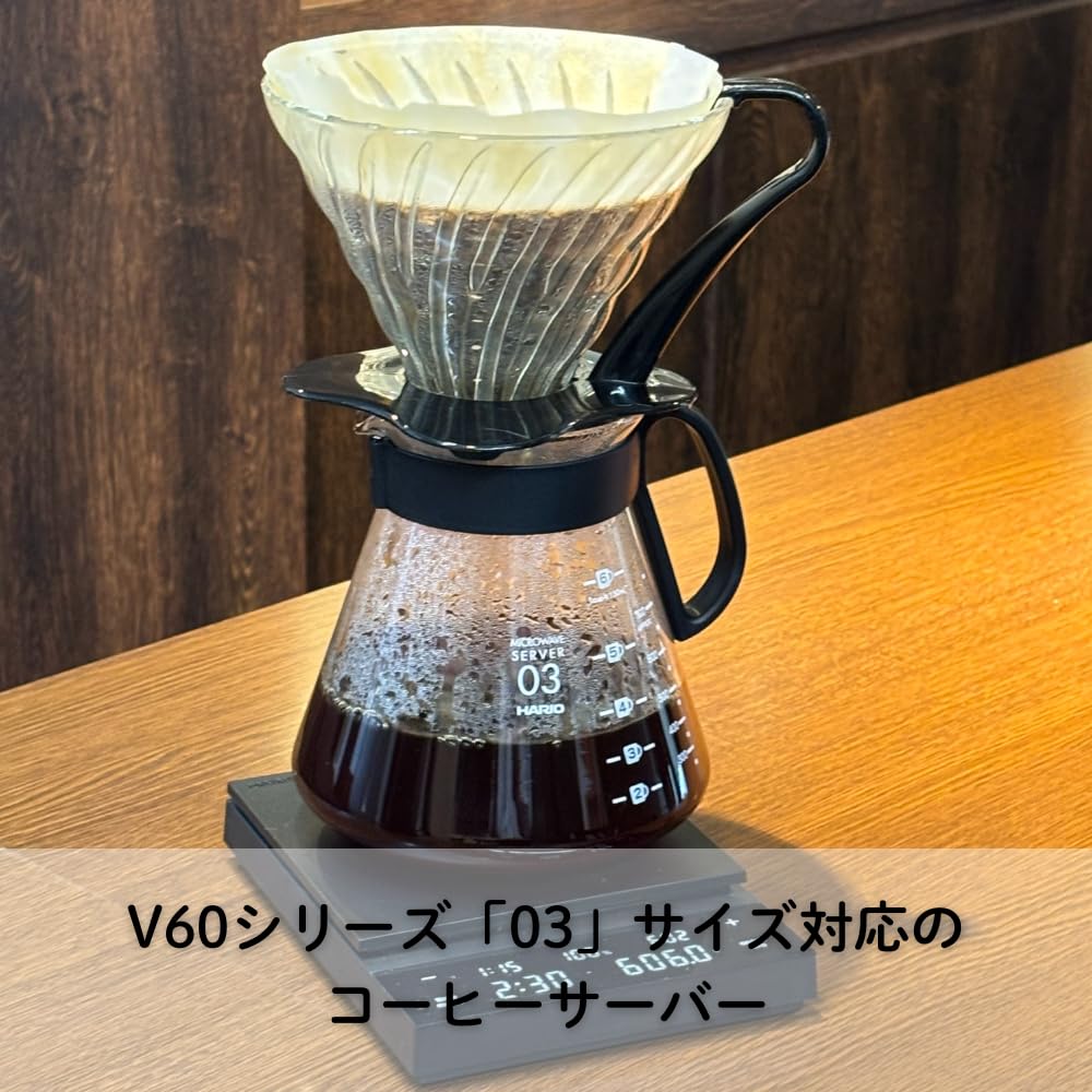 Mango resistente al calor de la Jarra V60 para verter con control.