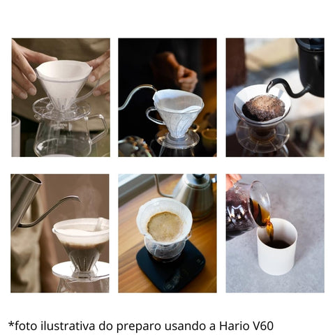 Filtro de papel blanco para V60 tamaño 01 de Misarashi en empaque