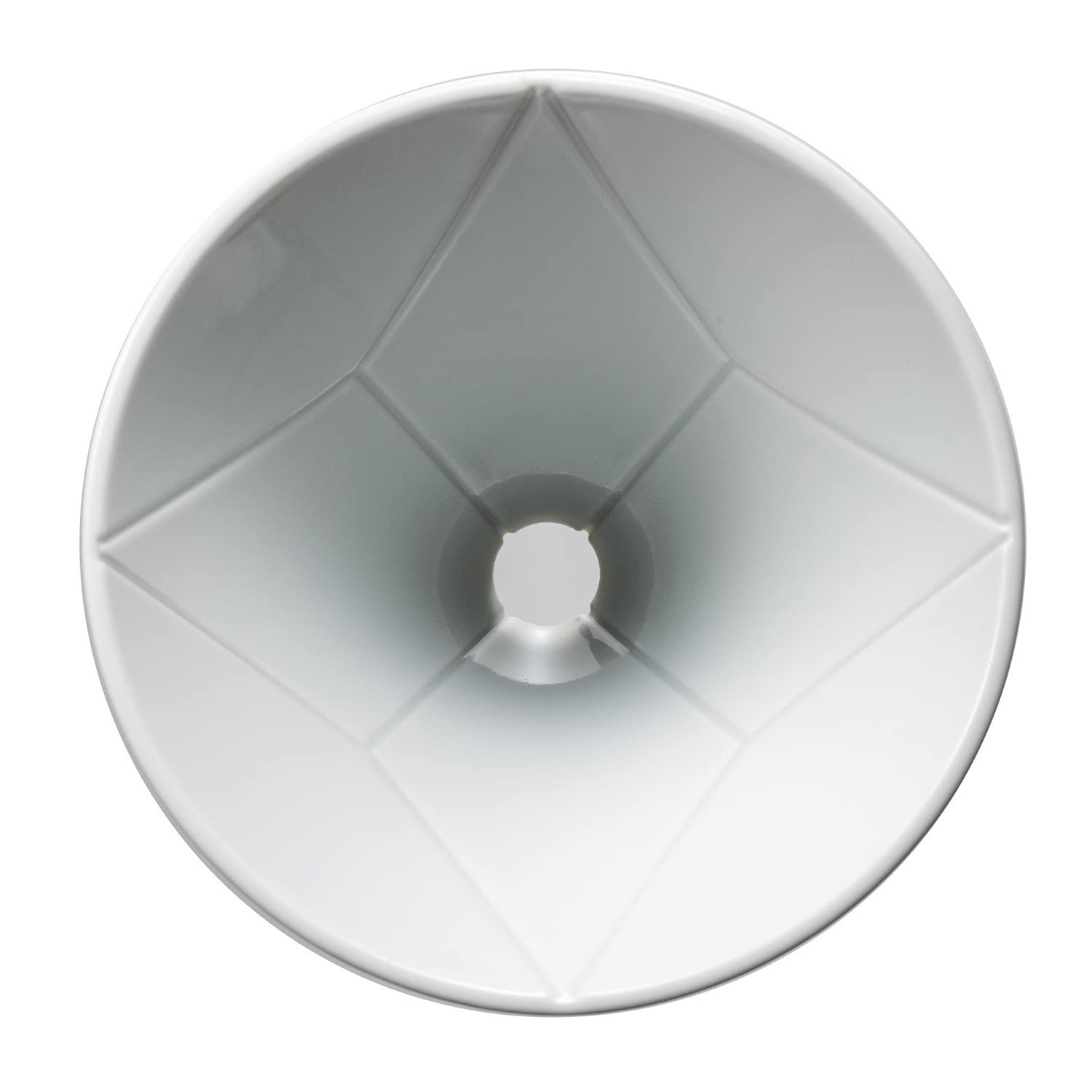 Hario V60 Mugen cerámico 02 blanco acabado vidriado para taza limpia.