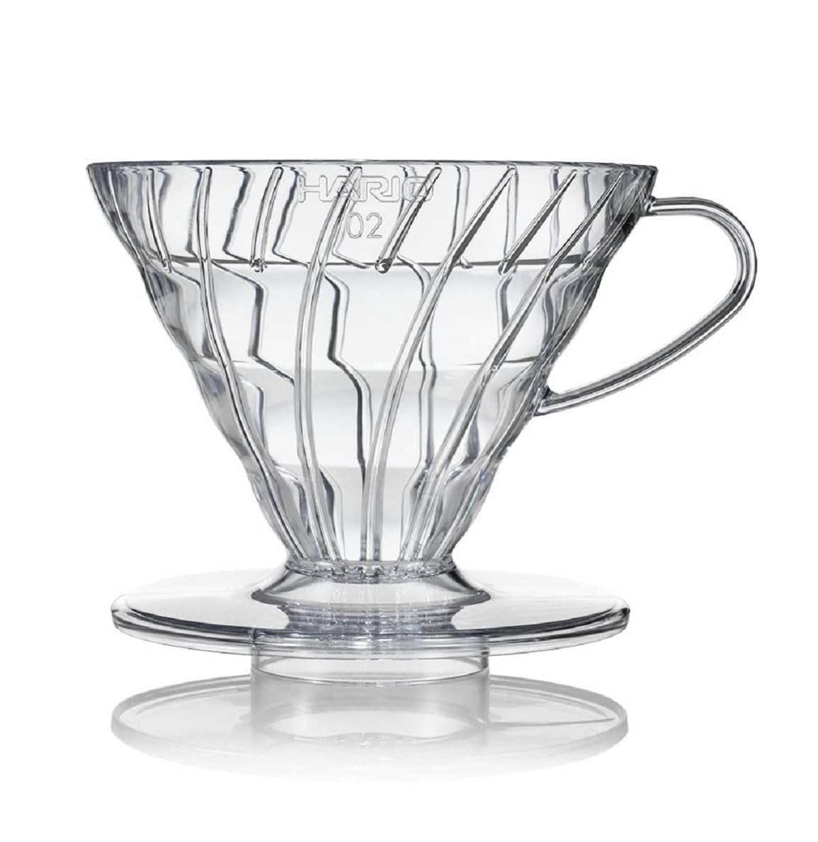 HARIO V60 02 transparente, filtrado limpio y controlado en cada vertido.