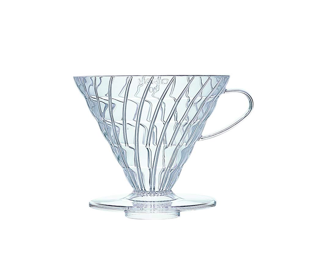 Hario V60 plástico filtro de goteo tamaño 03, ideal para preparar café limpio y aromático en casa