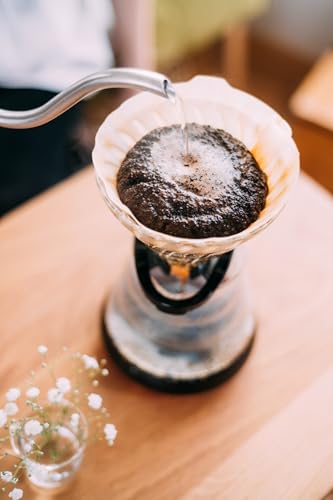 Ribetes espirales del V60 permiten mayor expansión del café durante el vertido