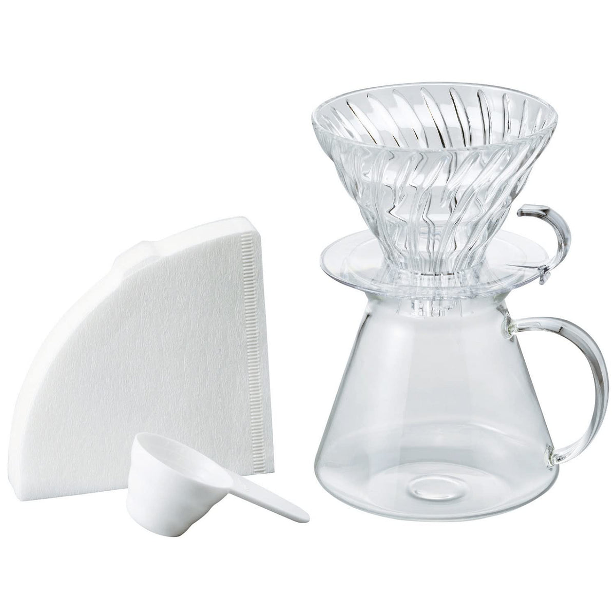 HARIO V60 vidrio: conjunto completo para preparar café filtrado en casa