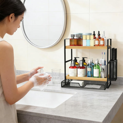 Organizador de encimera compacto Harnidipa ideal para cocinas pequeñas.