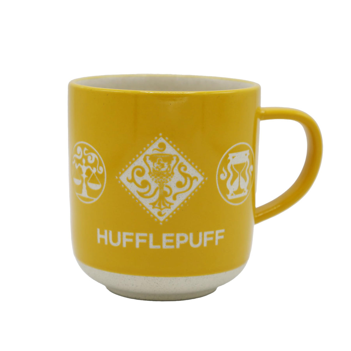 Taza Harry Potter Hufflepuff con escudo de casa, ideal para tu café diario.
