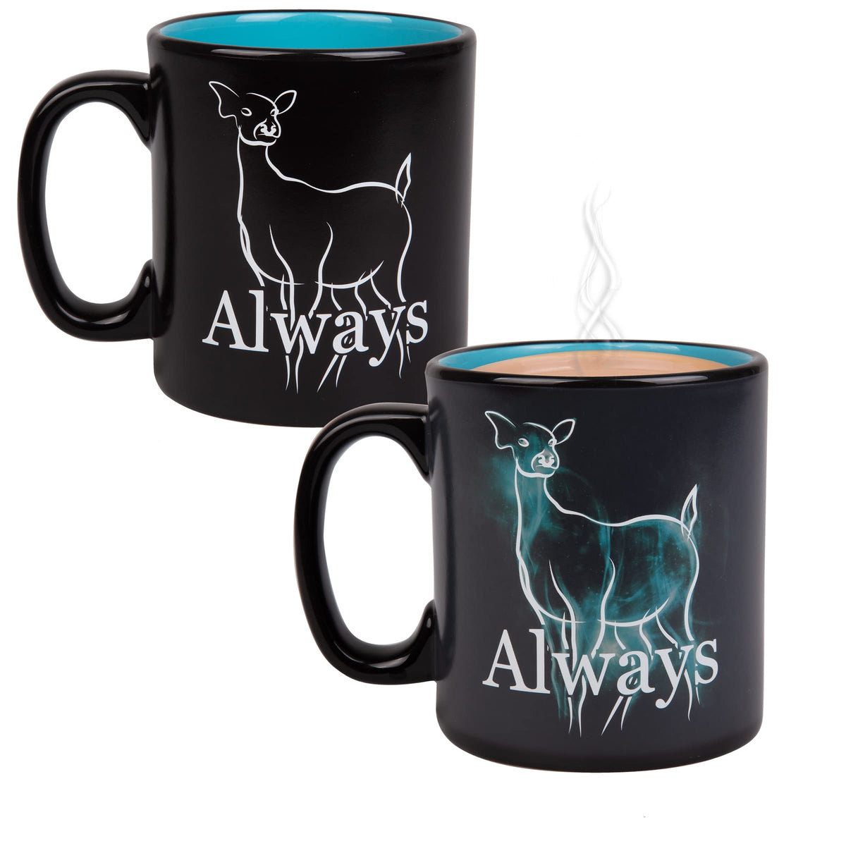 Taza Harry Potter con cambio de color revela Doe Patronus al calentarse