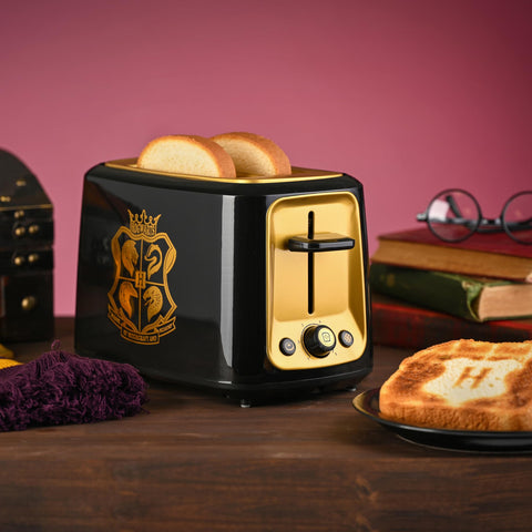 Ajuste de tostado personalizable en la tostadora Harry Potter para preferencias individuales.