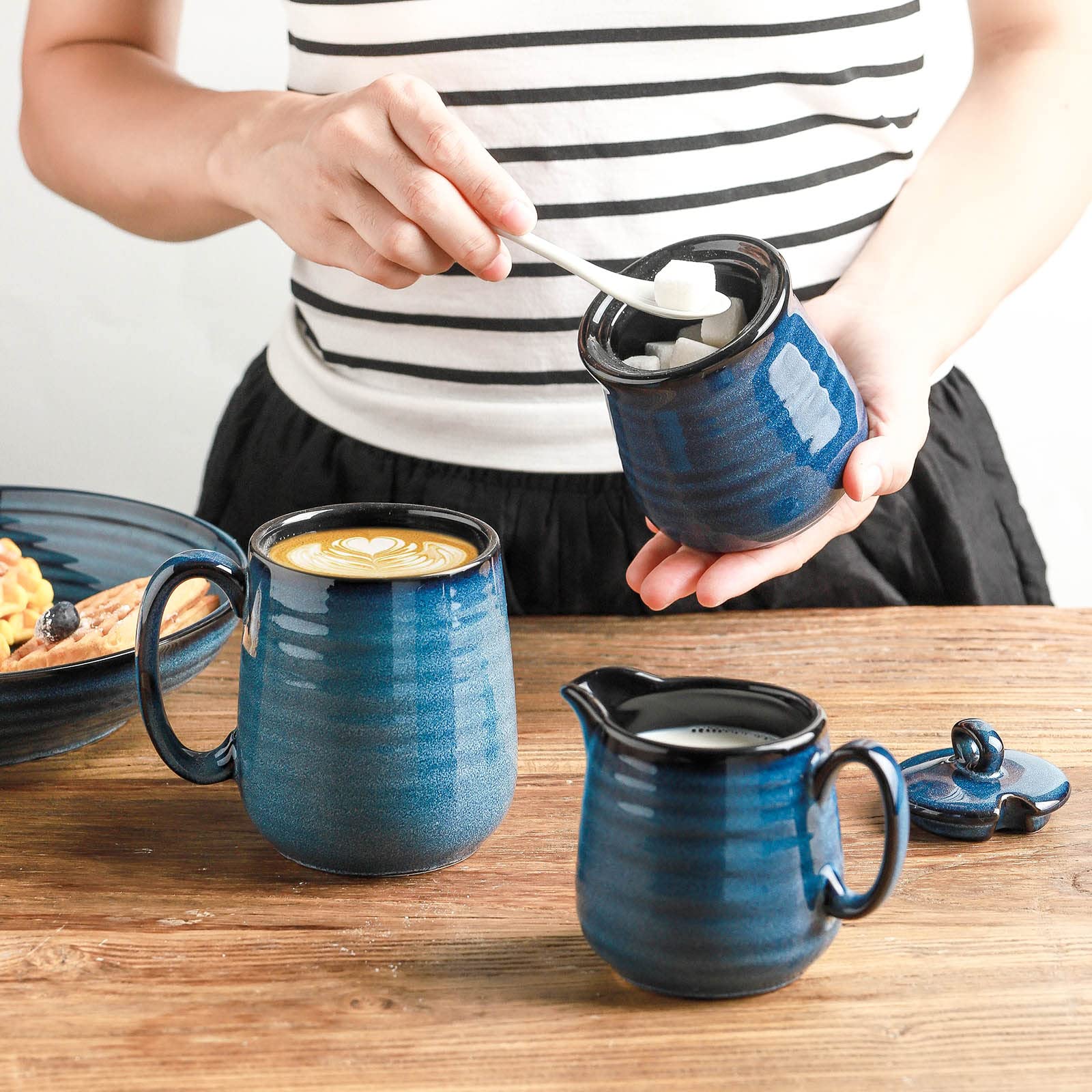 Hasense cremero jarra para leche, ideal para café y té.