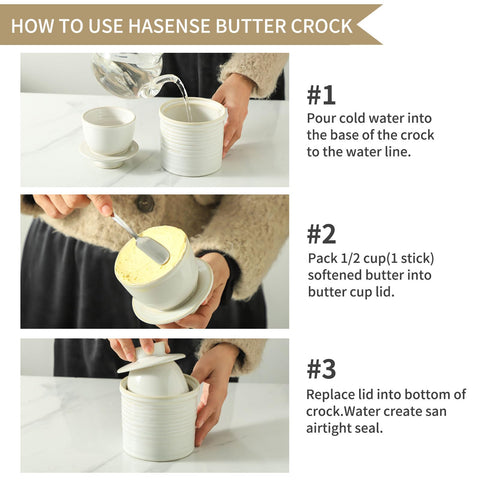 Hasense diseño linea de agua en cuenco, sello para conservar sabor
