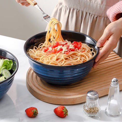 HASENSE ensaladera diaria azul con acabado duradero para uso cotidiano