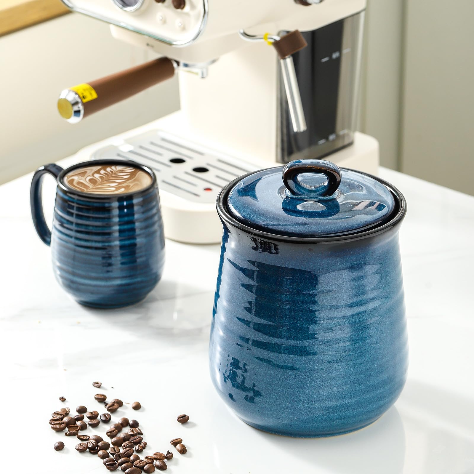 HASENSE: Frasco cerámico para té y café, al alcance de la mano.