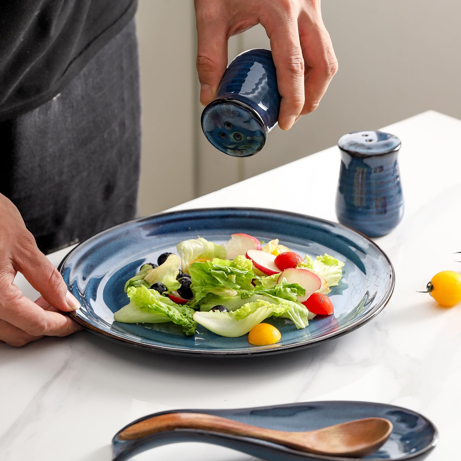 Hasense juego 4 en 1 para mesa con diseño azul marino