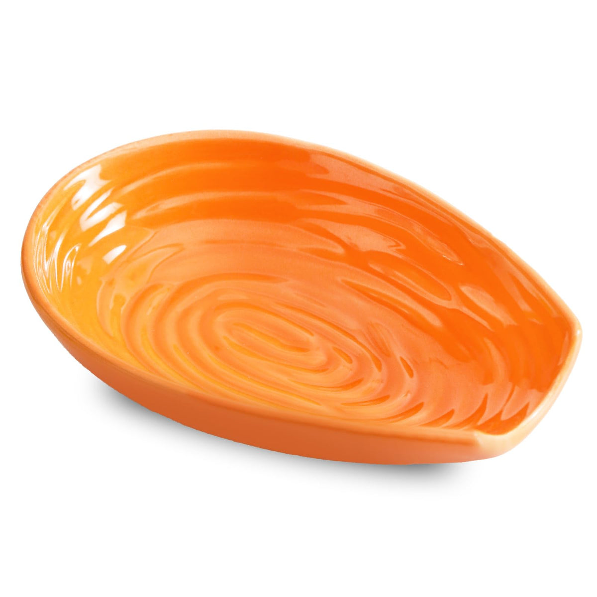 HASENSE sostenedor de porcelana con espiral naranja mantiene cucharas en orden
