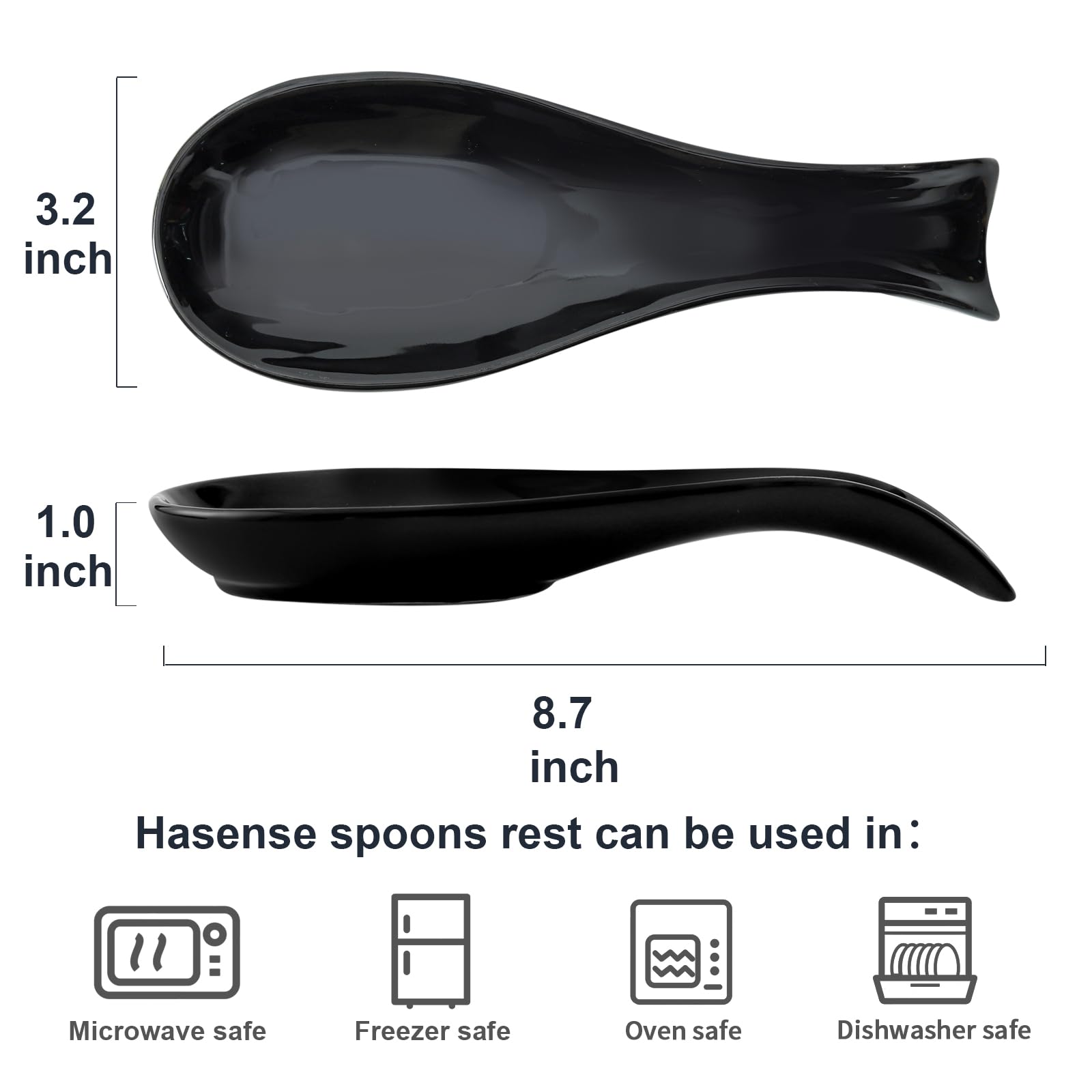 Hasense porta utensilios cerámico resistente al calor para cocina