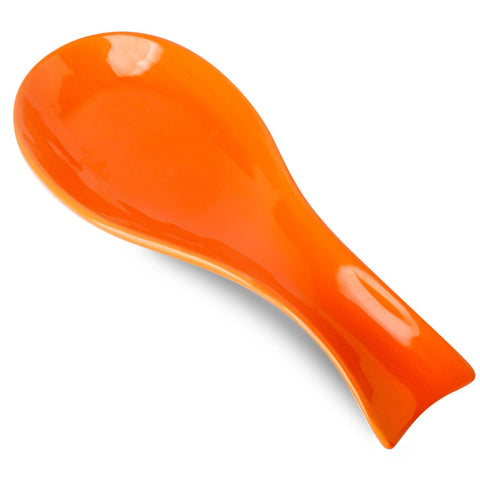 Hasense portacucharas ceramico naranja estufa: mantiene utensilios secos y superficie limpia.