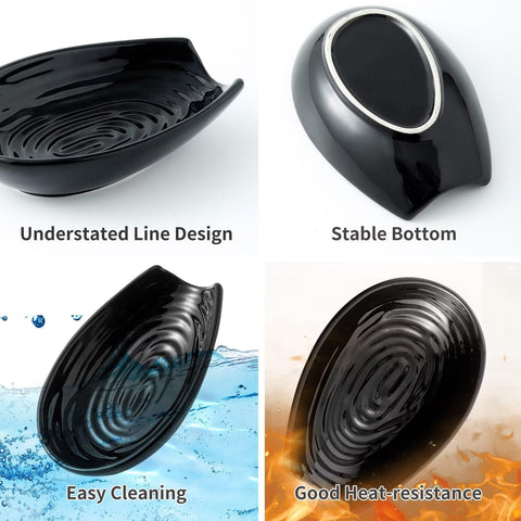 Hasense regalo cocina cerámica negro, opción práctica para inauguraciones y decoración hogareña.