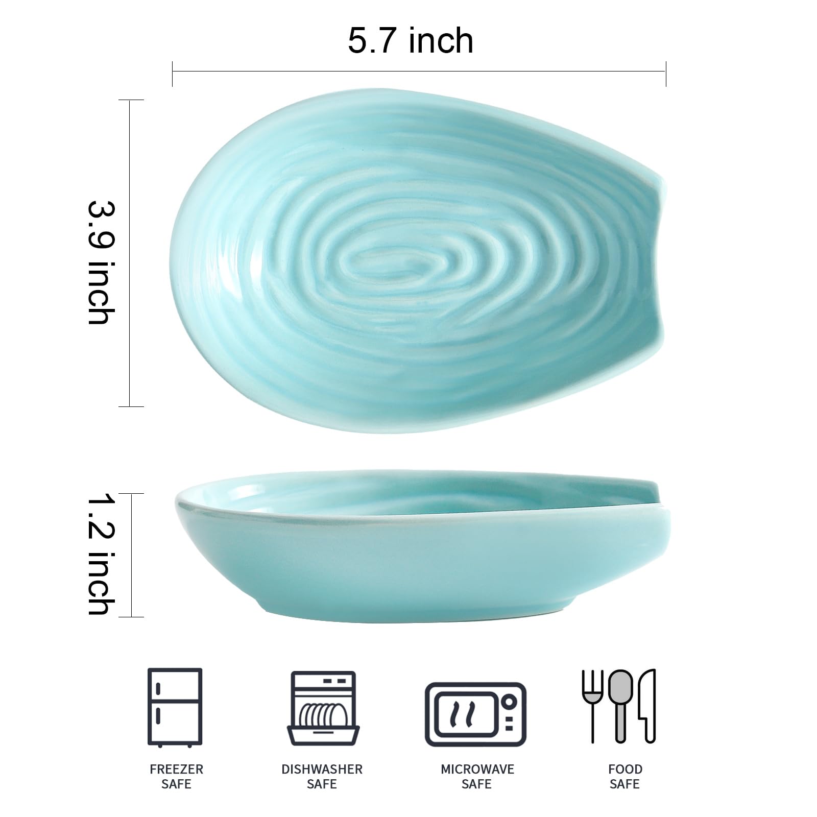 Hasense reposacucharas cerámico tamaño generoso admite varias herramientas de cocina.