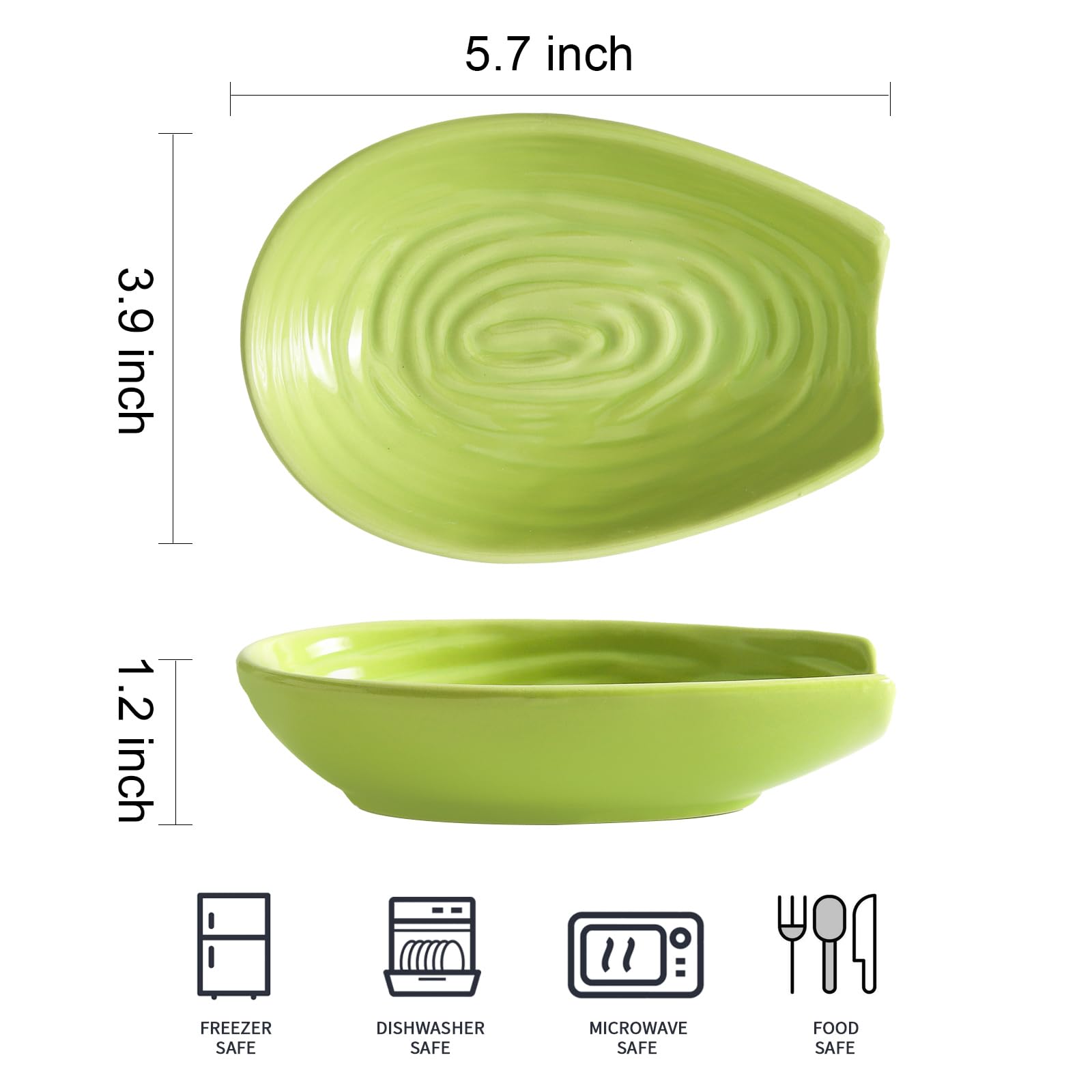Hasense reposacucharas utensilios cocina ceramico, facil de usar
