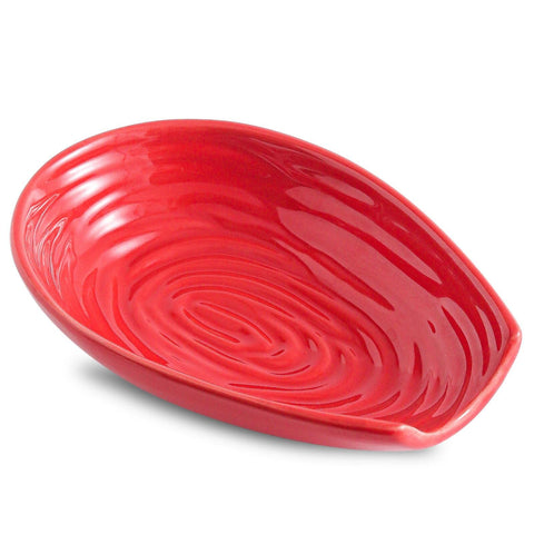 Hasense porta utensilios rojo grande para encimera, evita goteos y mantiene la encimera limpia.