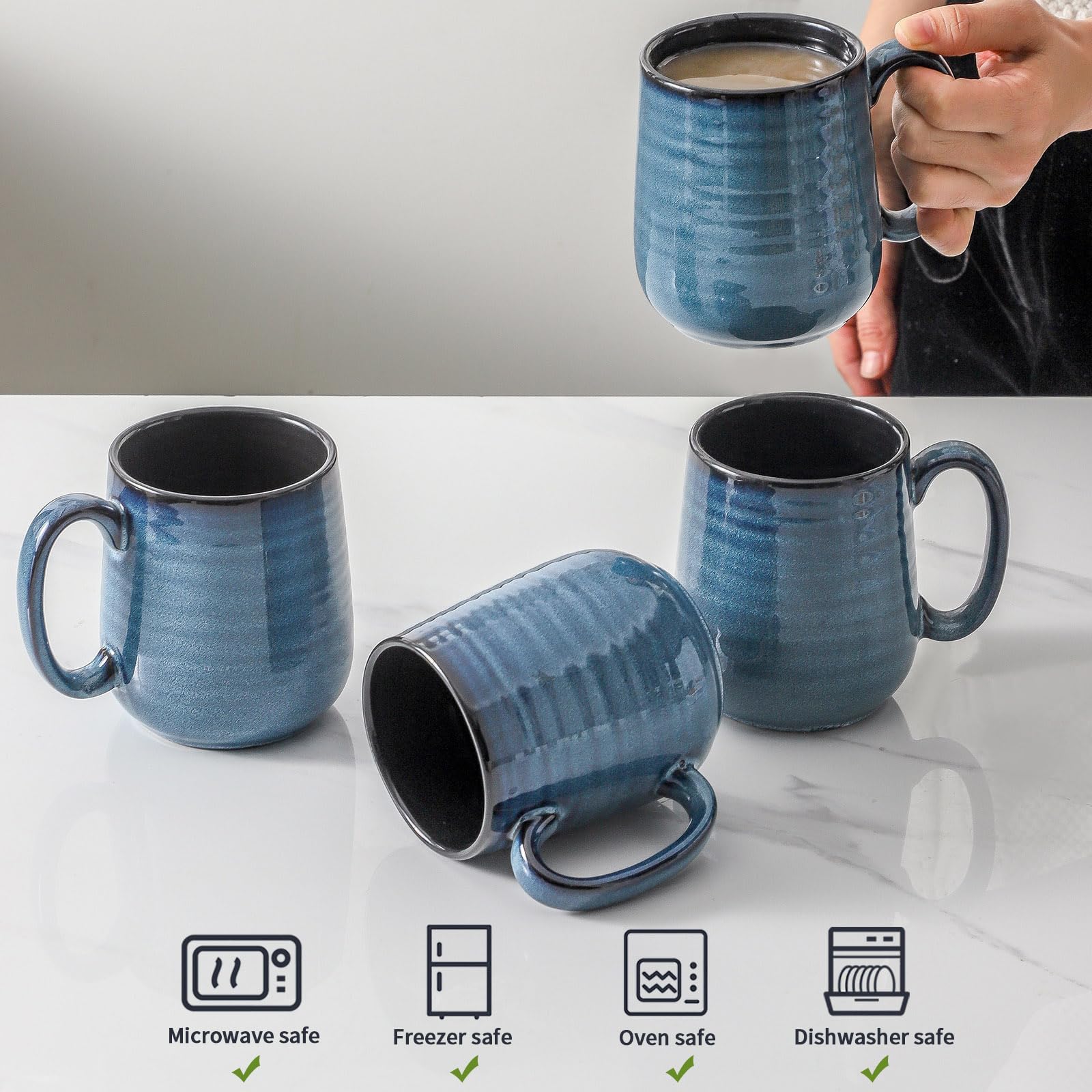 HASENSE diseño moderno en taza cerámica para estilo contemporáneo.