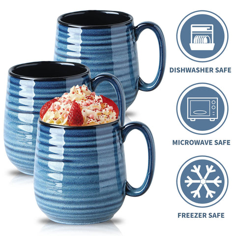 HASENSE Taza azul para regalo práctico y versátil
