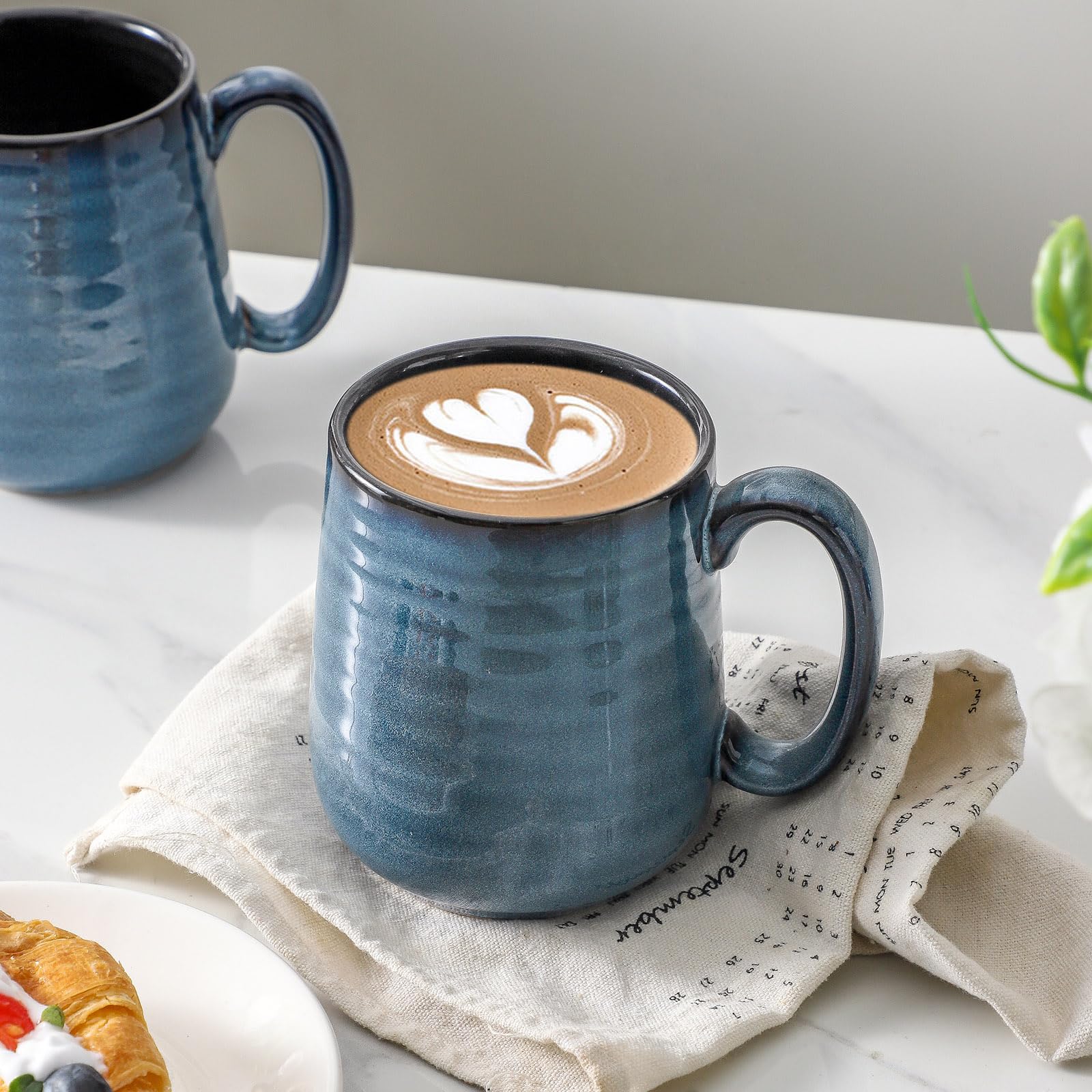 HASENSE taza cafe con manija ergonómica, agarre cómodo para uso diario.