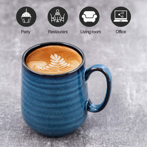 HASENSE tazas de café con esmalte liso, fácil de limpiar