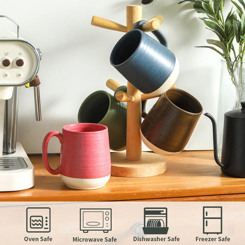 HASENSE tazas colores vibrantes, ideal para distinguir bebidas y decorar la mesa.