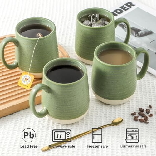HASENSE tazas porcelana 15oz aptas para microondas para calentar rápido