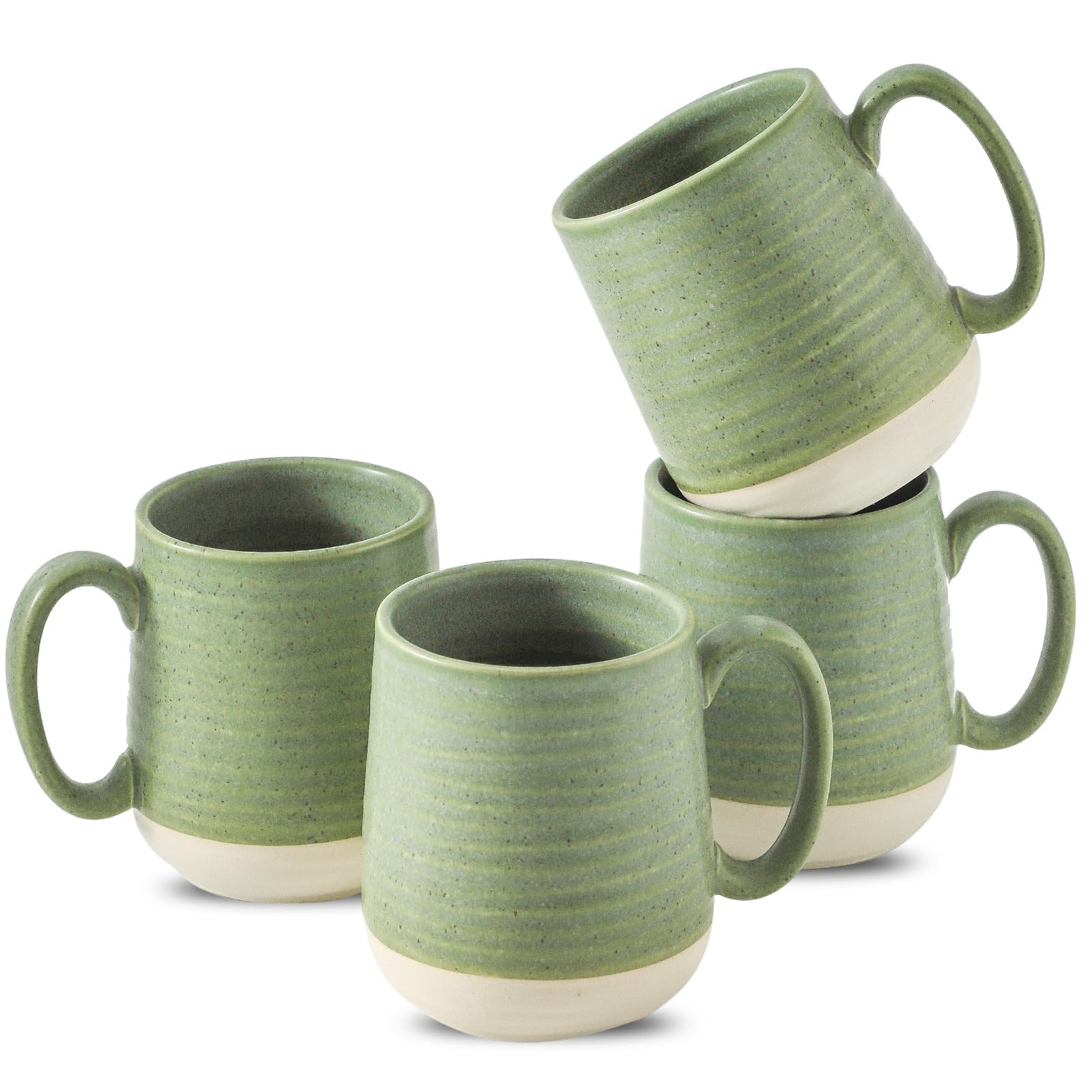 HASENSE tazas porcelana 15oz frente: gran capacidad para café o té