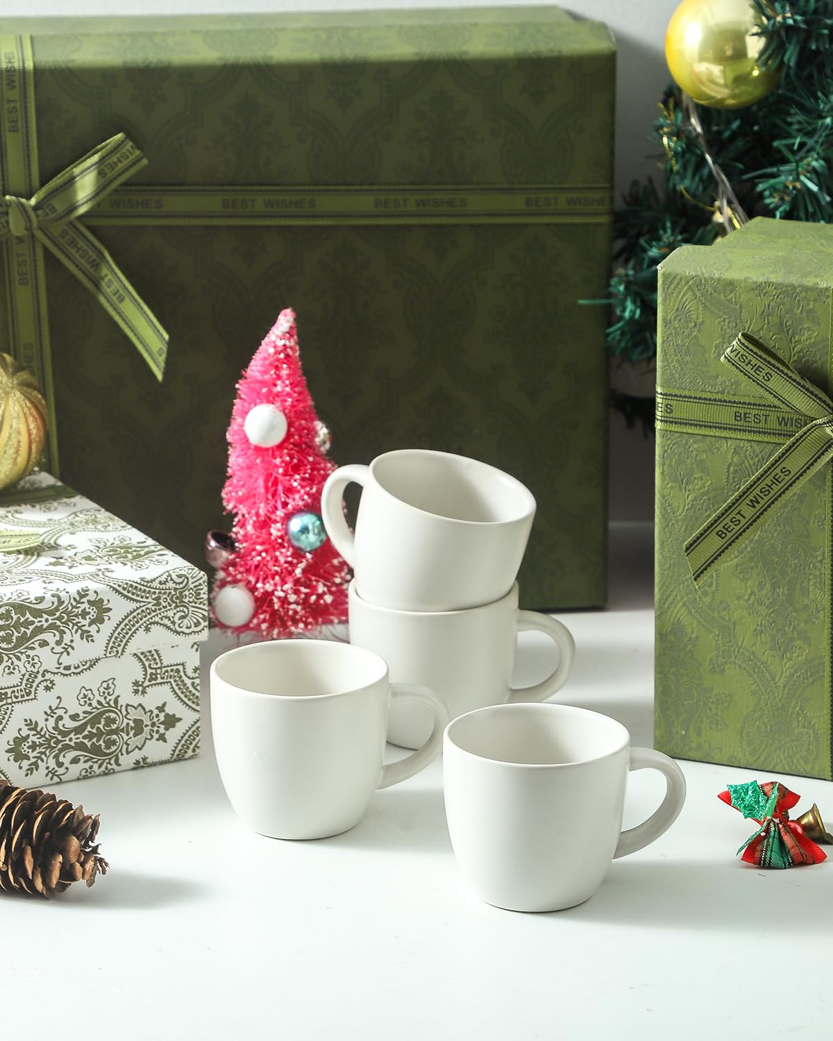 HASENSE tazas versátiles para espresso, leche, té o agua.