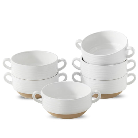 HASENSE tazones sopa ceramicos con mangos, ideales para servir sopa caliente con estilo