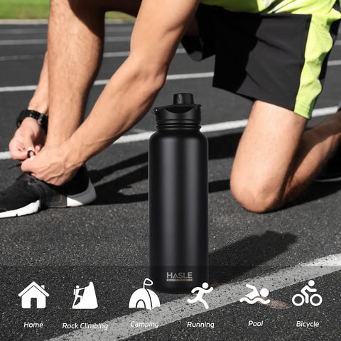 HASLE OUTFITTERS 40oz cuerpo resistente; diseño anti-derrame para cualquier aventura