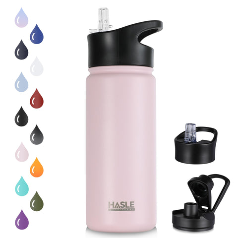 HASLE OUTFITTERS Botella aislada de 16 onzas, mantiene bebidas a temperatura ideal y es duradera.