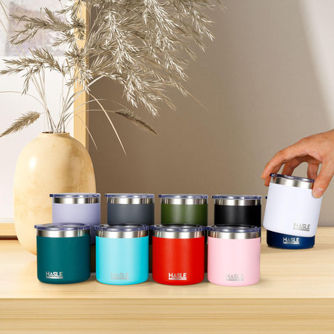 HASLE OUTFITTERS capacidad 10oz, diseño compacto para llevar en bolso o mochila.