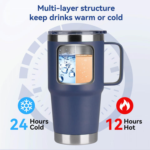 Aislamiento doble de pared en el tumbler HASLE OUTFITTERS mantiene la temperatura